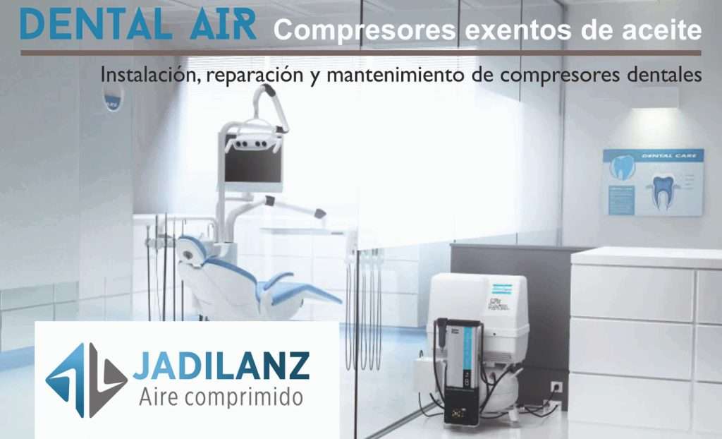 Compresor de aire exentos de aceite en clinica dental