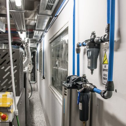Instalación de aire compirmido para hotel